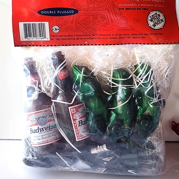 VTG.1999 Budweiser String Light Set.Bottles and Lizards - Picture 2 of 8